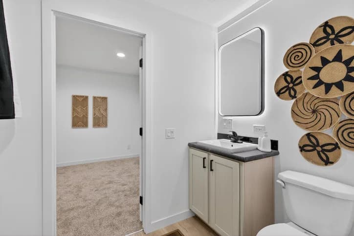 Aura bathroom home features