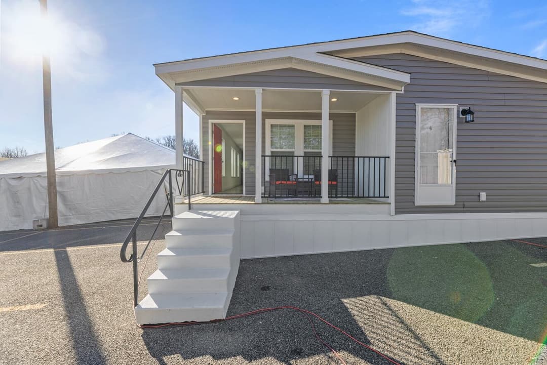 Sugar run duplex elevation and exterior home features