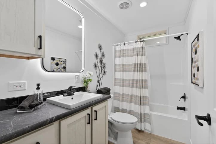 Aura bathroom home features