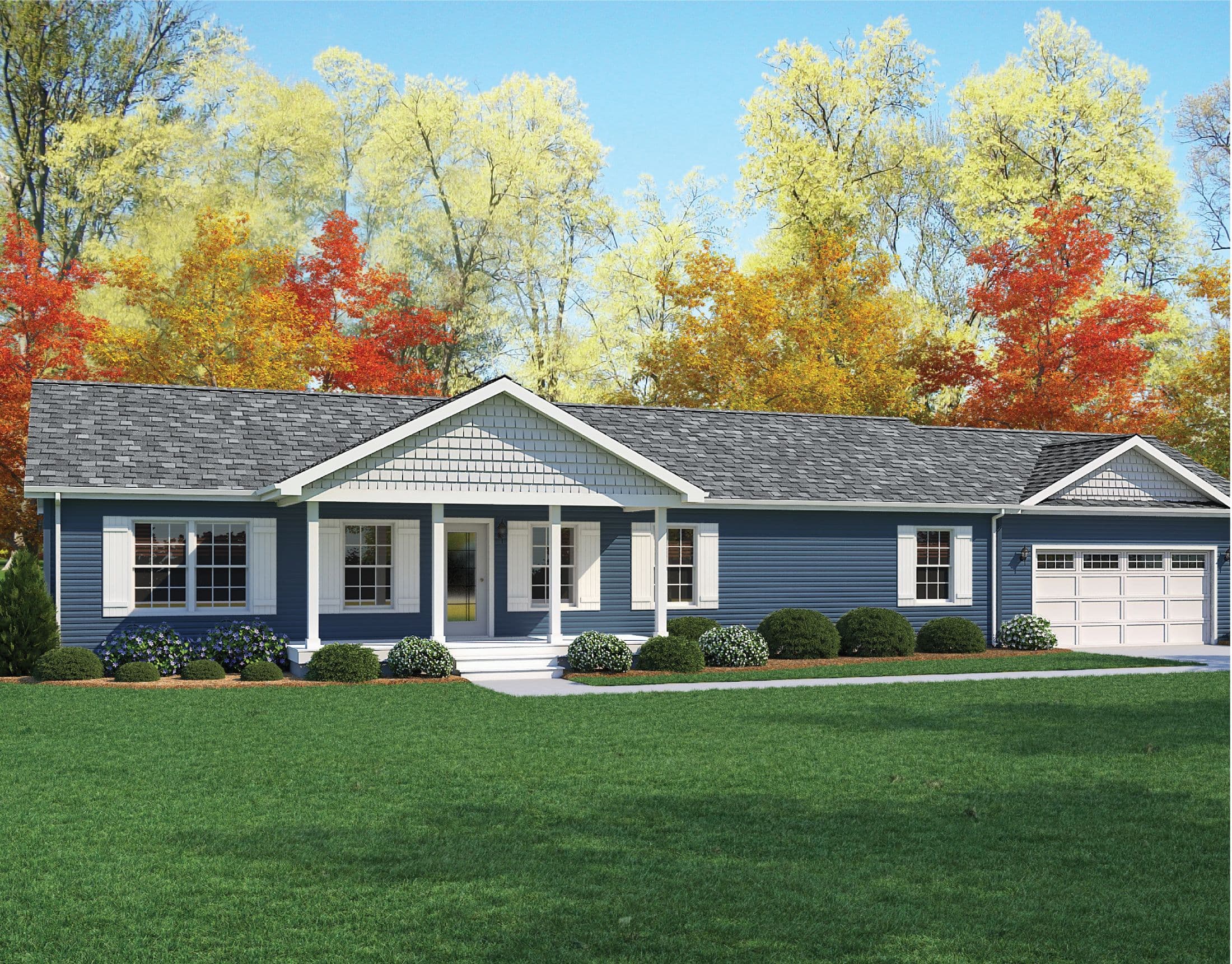 Elkins r46 hero, elevation, and exterior home features