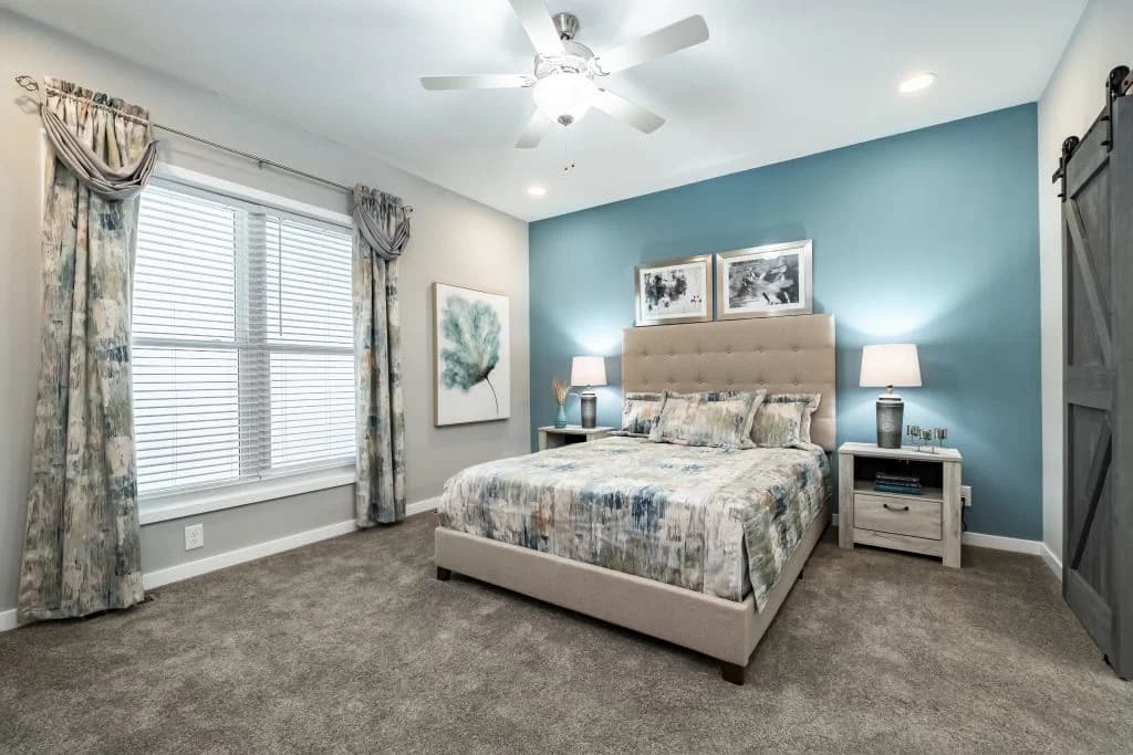 Landmark grand bedroom home features