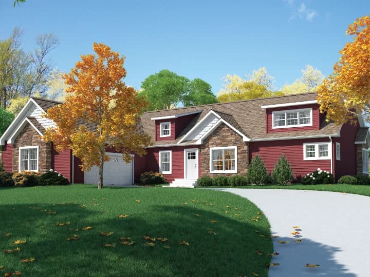 Allen town series jr22 hero, elevation, and exterior home features