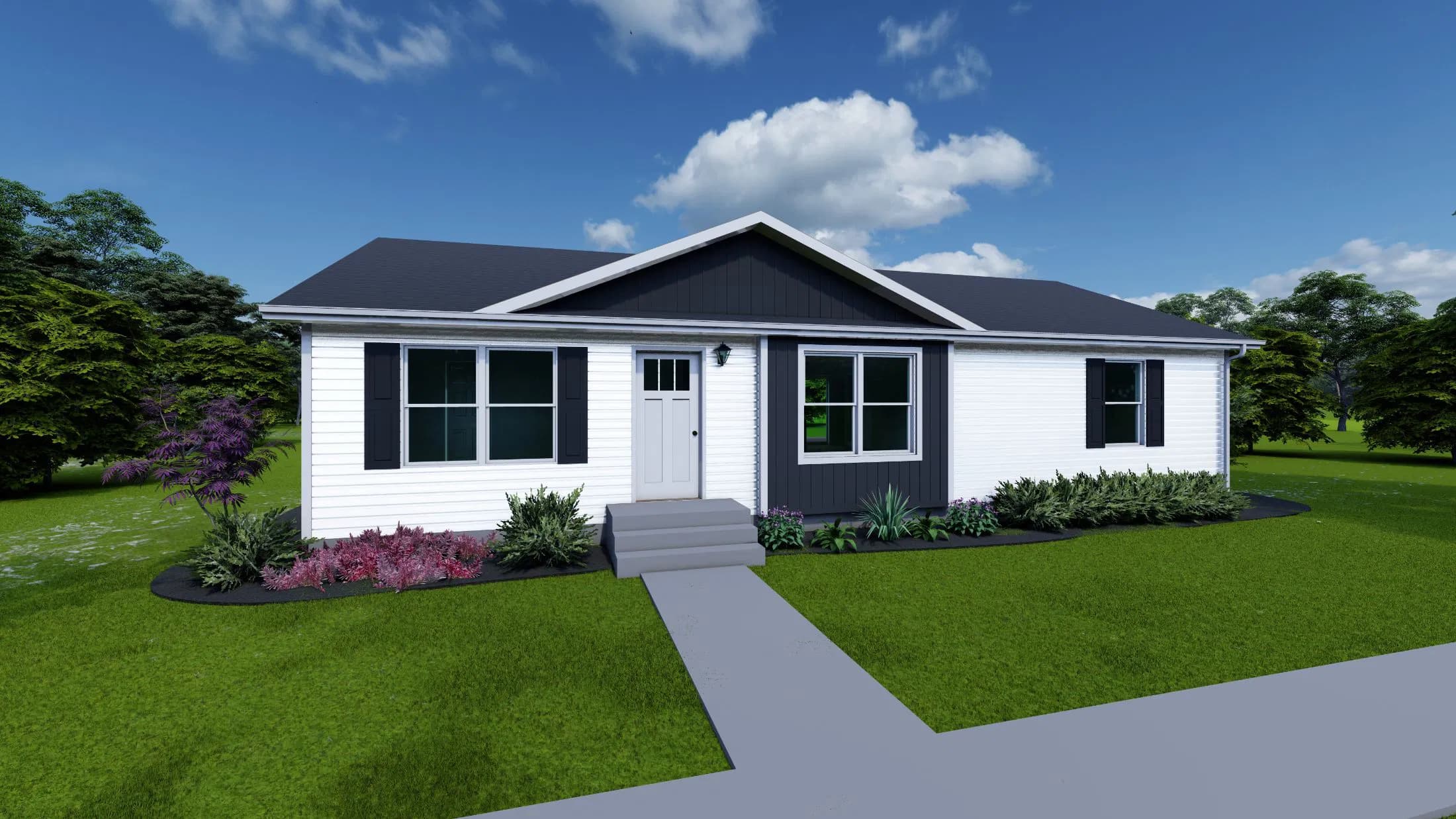 Landmark flex hero and exterior home features