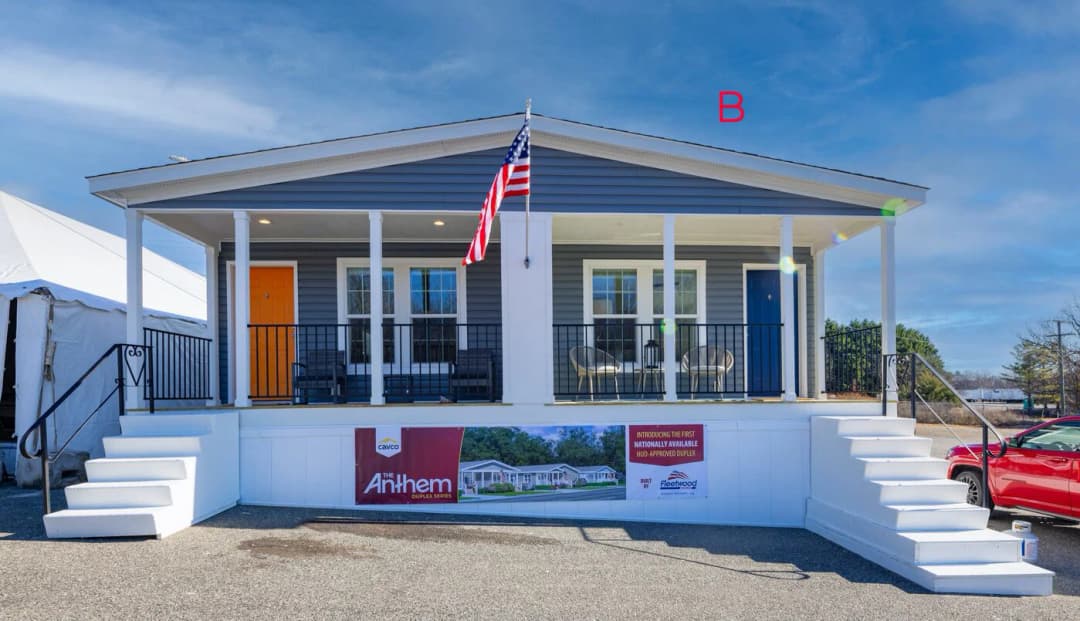 Sugar run duplex elevation and exterior home features
