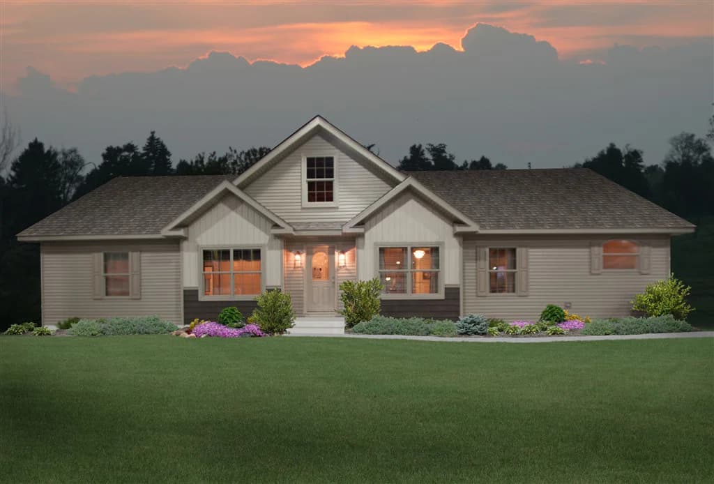 Bellevue elevation and exterior home features