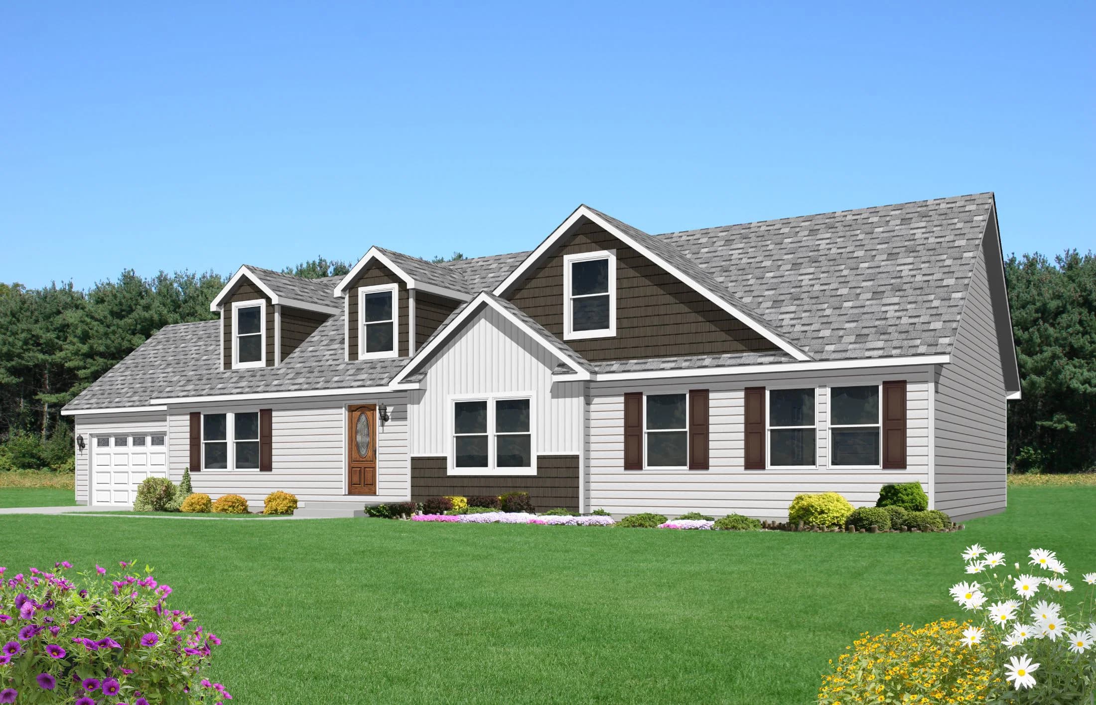 Mulberry hero, elevation, and exterior home features